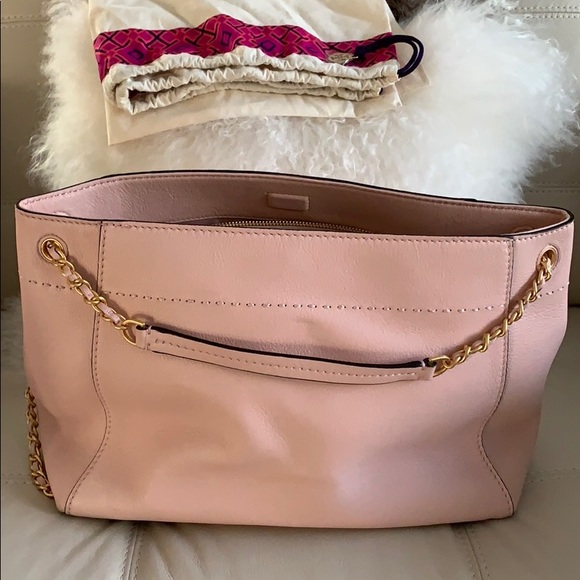 Tory Burch Bags | Beautiful Soft Pink Tb Handbag | Poshmark